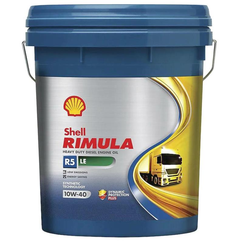 SHELL Rimula R5 LE 10W40 20L - syntetyczny olej silnikowy do samochodów ciężarowych | Sklep online Galonoleje.pl