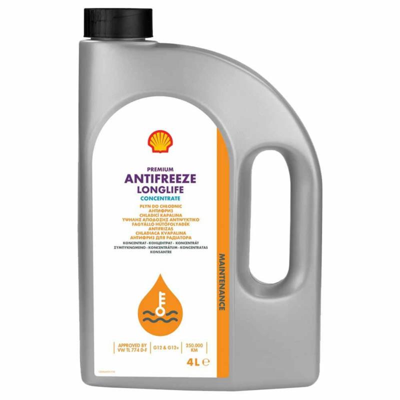 SHELL Premium Antifreeze Longlife 774 D-F 4L - koncentrat płynu chłodniczego czerwony G12/G12+ | Sklep online Galonoleje.pl