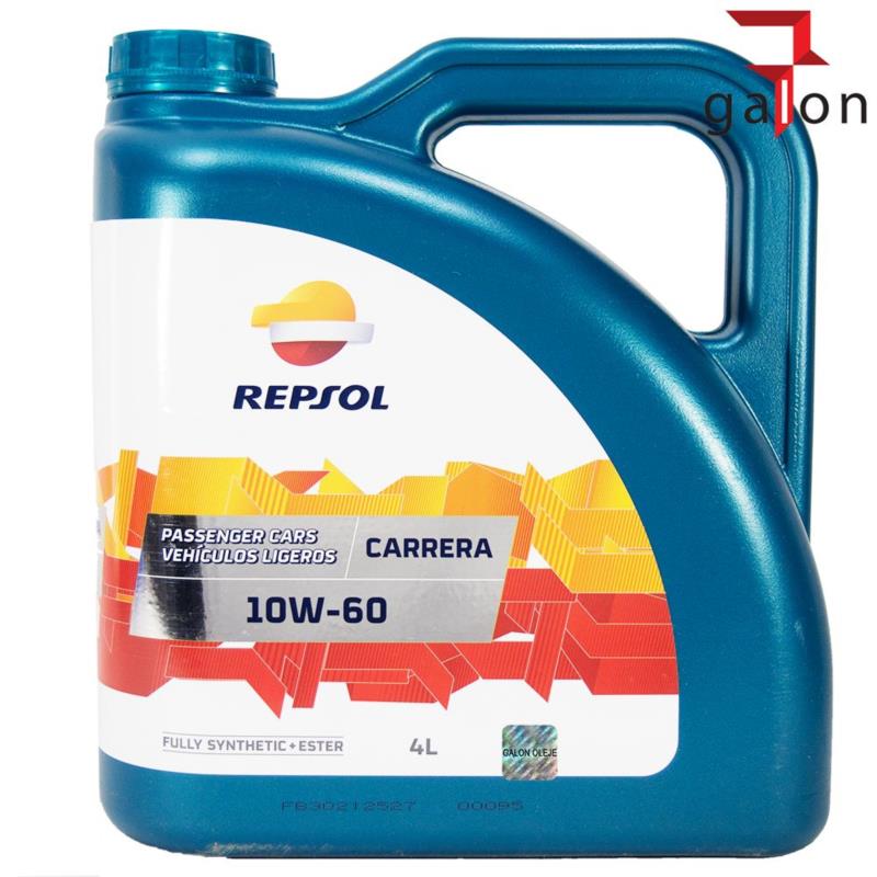 REPSOL CARRERA 10W60 4L - syntetyczny olej silnikowy | Sklep online Galonoleje.pl