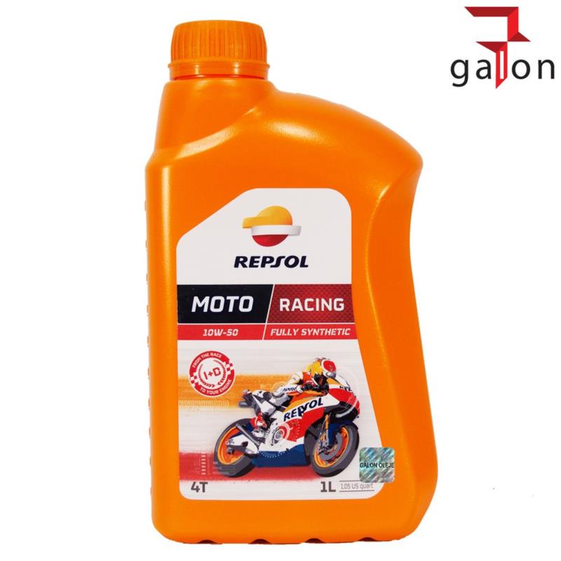 REPSOL MOTO RACING 4T 10W50 1L- syntetyczny olej do czterosuwów | Sklep online Galonoleje.pl