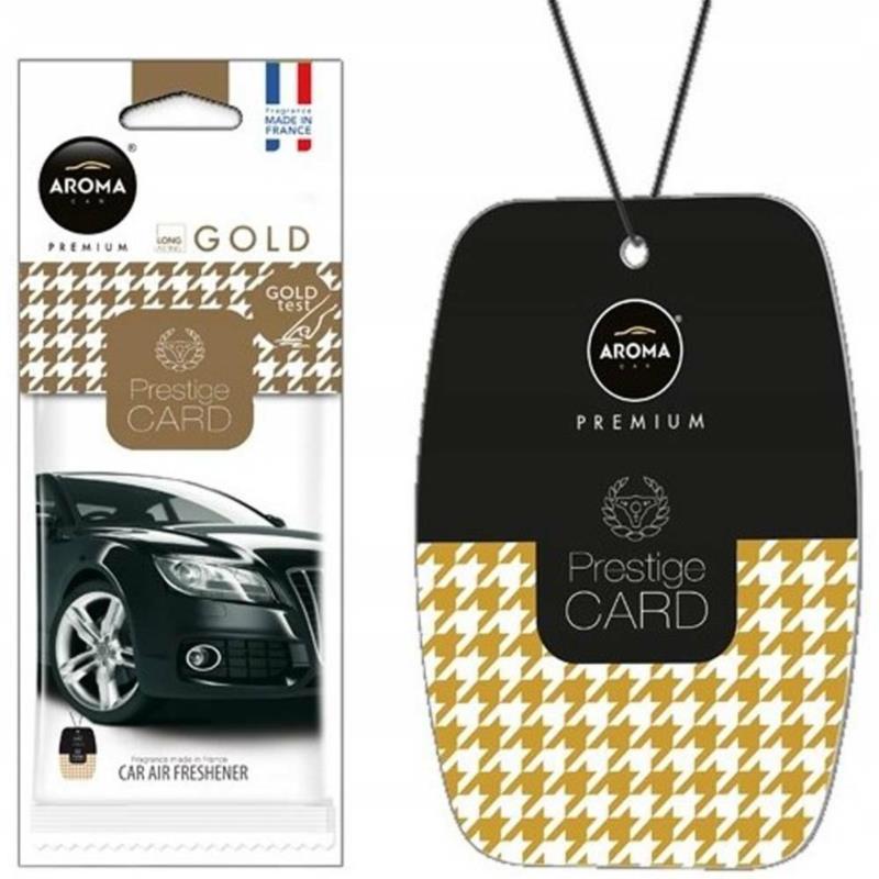 Zapach do samochodu AROMA Prestige Card - Gold | Sklep online Galonoleje.pl