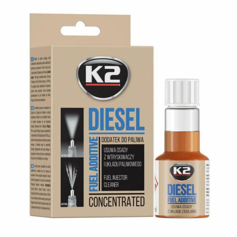 K2 Go Diesel 50ml - Środek do czyszczenia całego układu zasilania w silnikach Diesela | Sklep online Galonoleje.pl