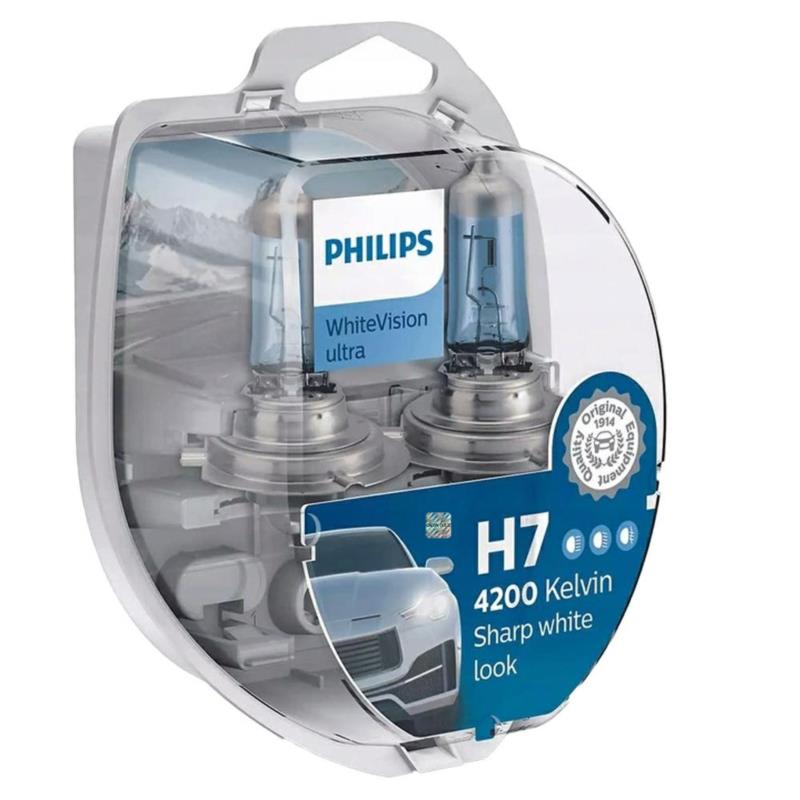 PHILIPS WhiteVision Ultra H7 - 12V-55W - 2szt. - plastikowe opakowanie - 12972WVUSM | Sklep online Galonoleje.pl