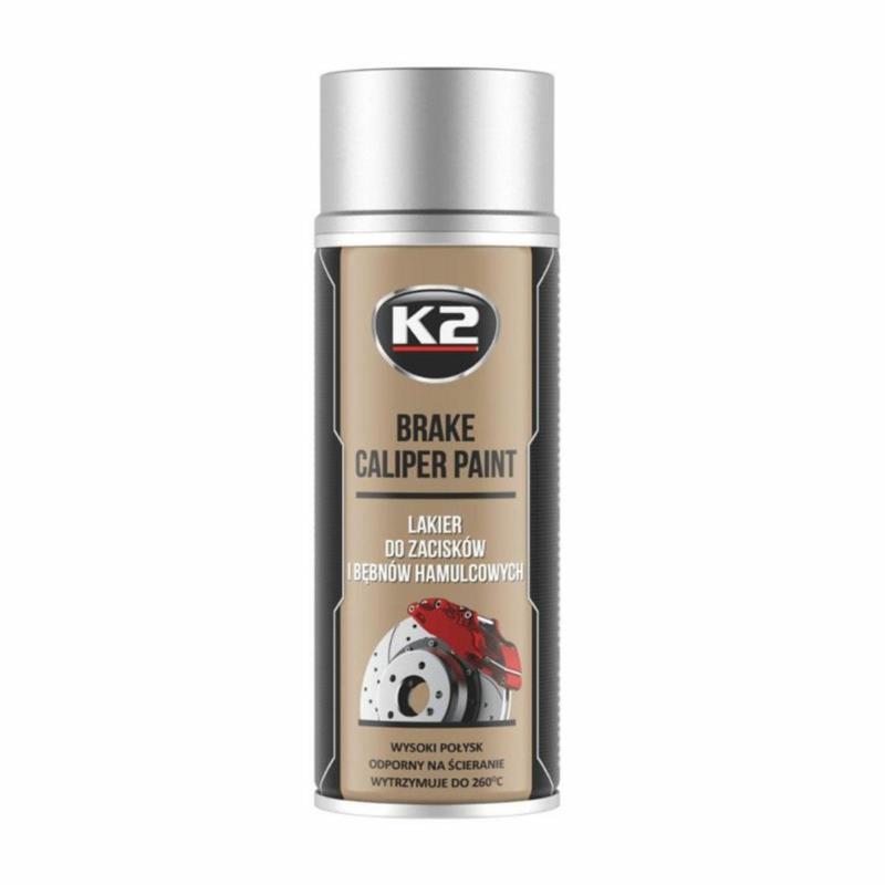 K2 Brake Caliper Paint - Srebrny 400ml - Lakier do zacisków i bębnów hamulcowych | Sklep online Galonoleje.pl