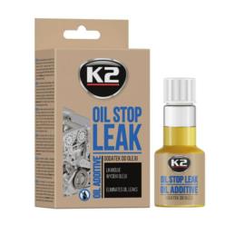 K2 Stop Leak Oil 50ml - Zatrzymuje i zapobiega wyciekom, redukuje zużycie oleju | Sklep online Galonoleje.pl
