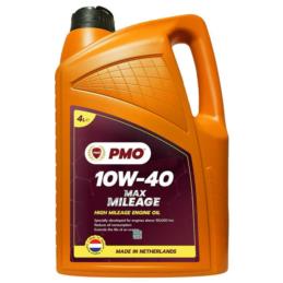 PMO Max Mileage 10w40 4L - półsyntetyczny olej silnikowy do aut w większym przebiegiem | Sklep online Galonoleje.pl