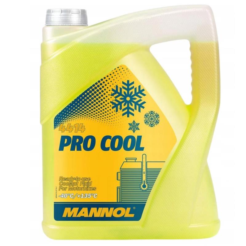 MANNOL Pro Cool 5L -40 - płyn chłodniczy do motocykli żółty | Sklep online Galonoleje.pl