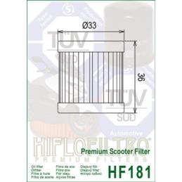 HIFLOFILTRO Filtr Oleju HF181 - filtr motocyklowy | Sklep online Galonoleje.pl