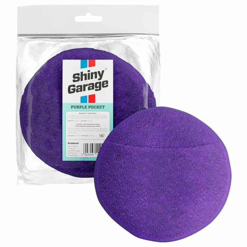 SHINY GARAGE Purple Pocket Microfiber - aplikator z mikrofibry fioletowy | Sklep online Galonoleje.pl