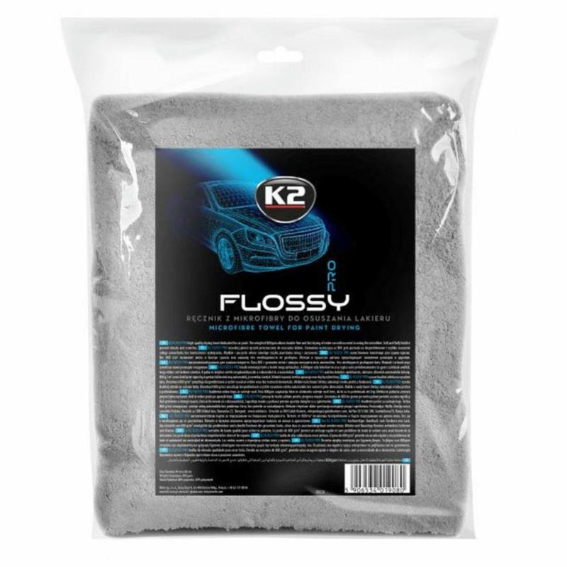 K2 Pro Flossy - Ręcznik z mikrofibry do osuszania lakieru 60x90cm. | Sklep online Galonoleje.pl