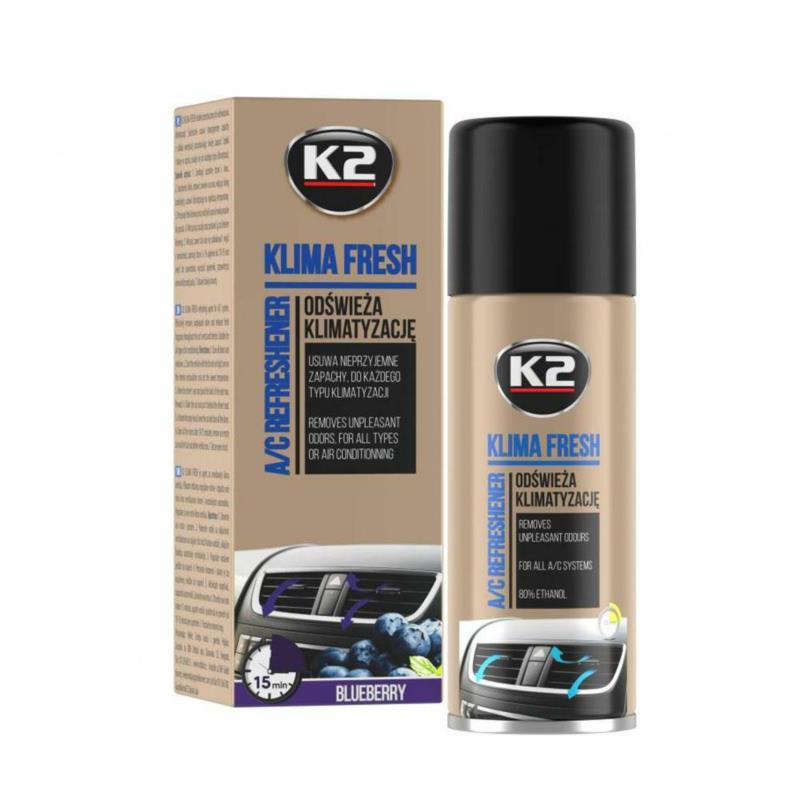 K2 Klima Fresh Blueberry 150ml - Środek do odświeżania klimatyzacji | Sklep online Galonoleje.pl