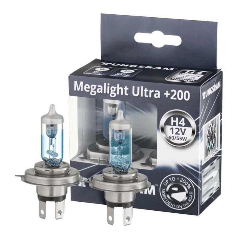 TUNGSRAM Megalight Ultra H4 +200% - 12V-55W - 2szt. | Sklep online Galonoleje.pl