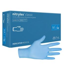 MERCATOR Nitrylex Classic M - rękawice nitrylowe niebieskie | Sklep online Galonoleje.pl