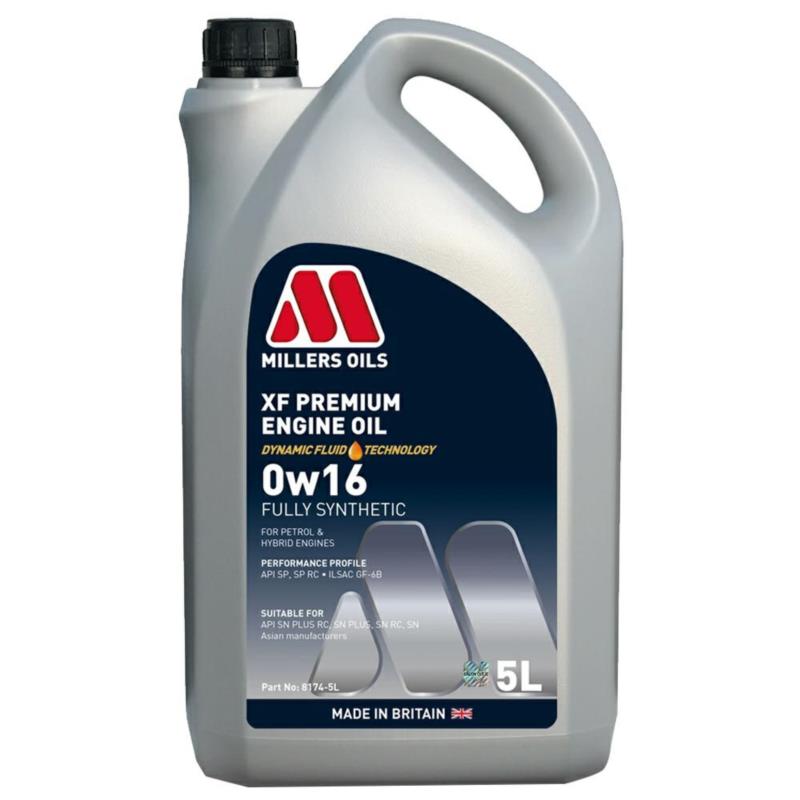 MILLERS OILS XF Premium 0w16 5L - olej silnikowy | Sklep online Galonoleje.pl