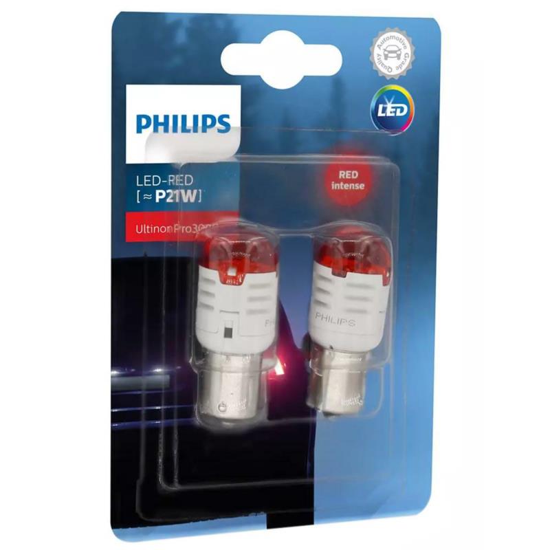 PHILIPS LED Ultinon Pro3000SI P21W - 2szt. blister - czerwone - 11498U30RB2 | Sklep online Galonoleje.pl