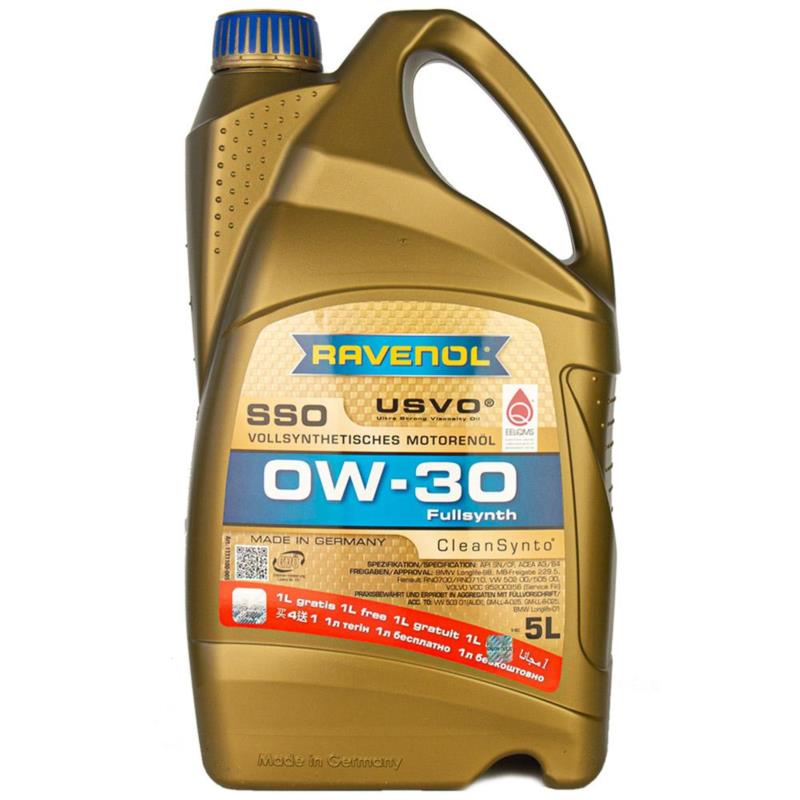 RAVENOL SSO 0W30 CleanSynto USVO 5L promocja | Sklep online Galonoleje.pl