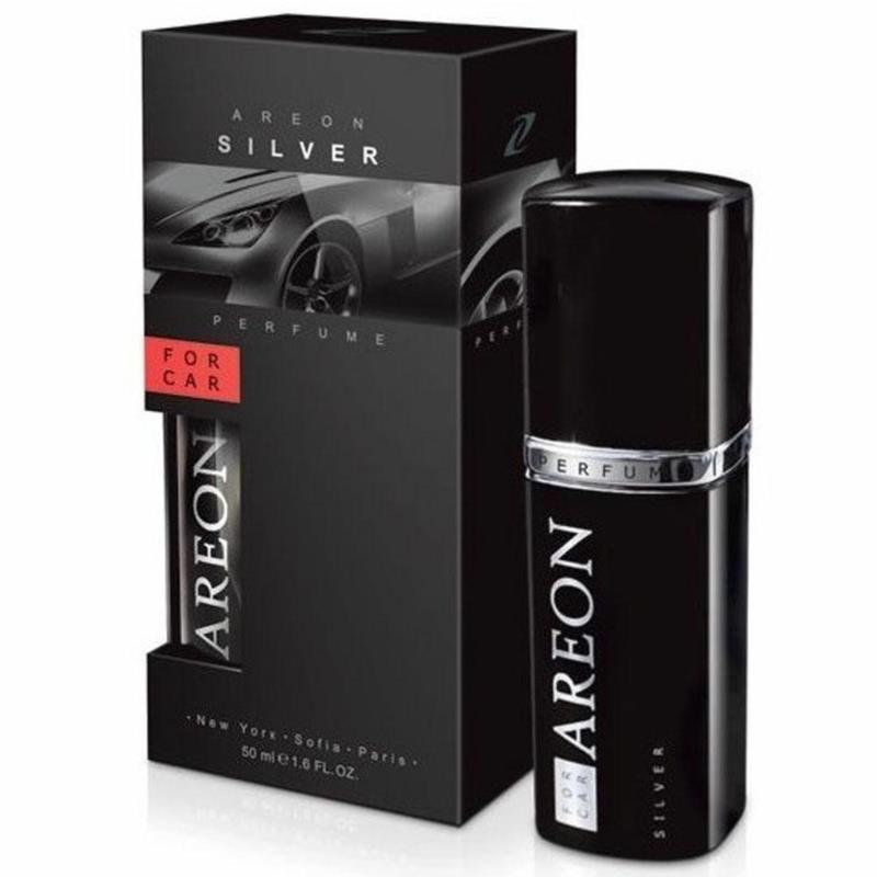 AREON Perfume 50ml - Silver (czarne)- perfumy do samochodu | Sklep online Galonoleje.pl