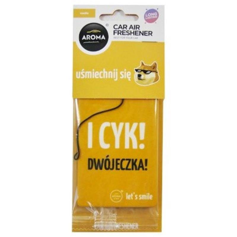 Zapach do samochodu AROMA Cel. Lets Smile - Cotton Vanilla | Sklep online Galonoleje.pl