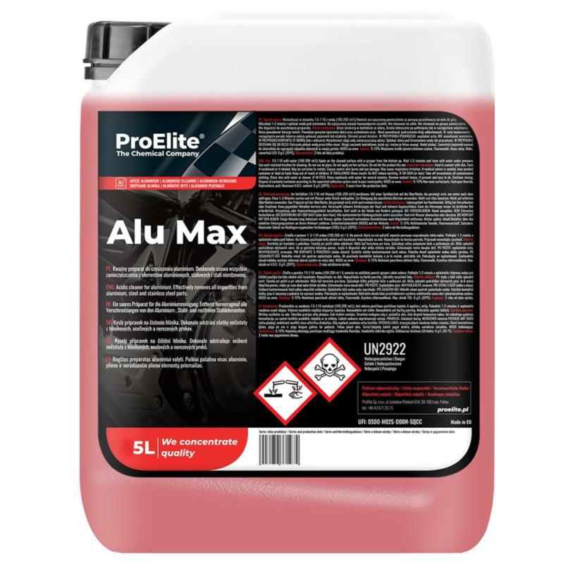 PROELITE Alu Max 5L - preparat do czyszczenia aluminium | Sklep online Galonoleje.pl