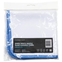 FX PROTECT Simply White Waffle Glass Cleaning Towel 40x40cm | Sklep online Galonoleje.pl