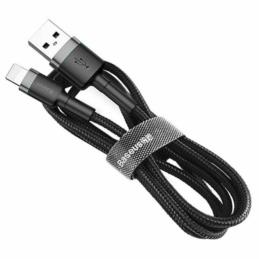 BASEUS Kabel Lightning USB Cafule 2.4A, 1m (szaro-czarny) | Sklep online Galonoleje.pl