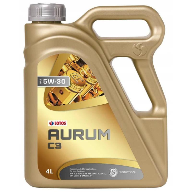 LOTOS Aurum C3 5W30 4L - syntetyczny olej silnikowy | Sklep online Galonoleje.pl
