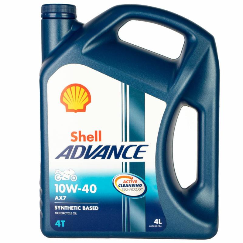 SHELL Advance AX7 4T 10W40 4L - półsyntetyczny olej motocyklowy | Sklep online Galonoleje.pl