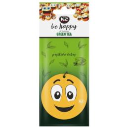 K2 Be Happy Green Tea - Odświeżacz powietrza w formie zawieszki | Sklep online Galonoleje.pl