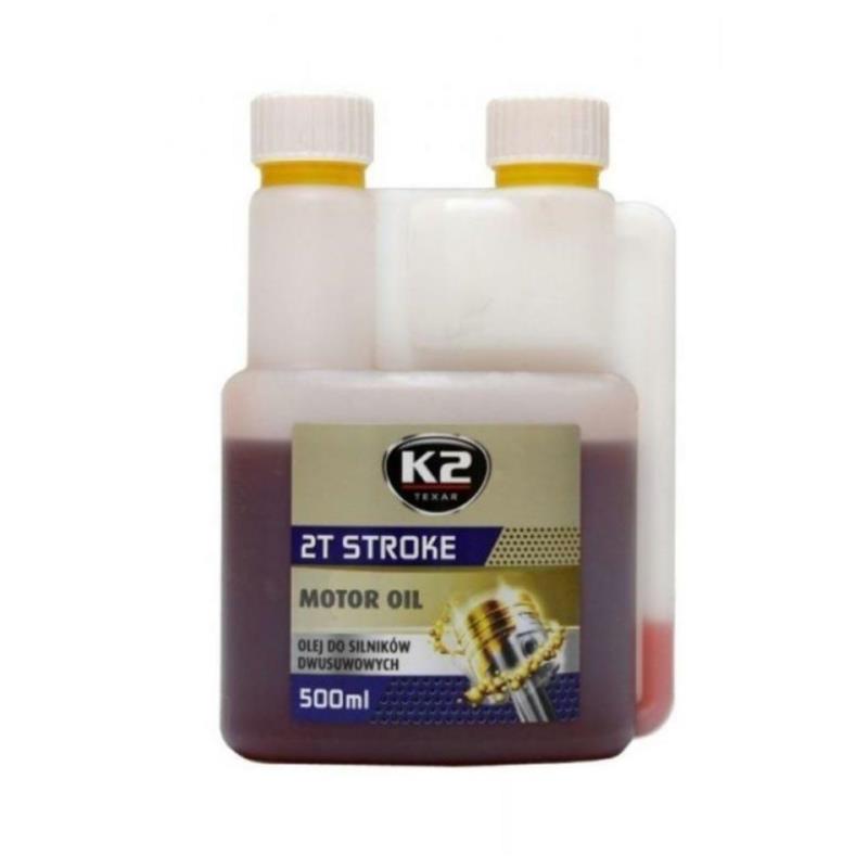 K2 2T Stroke Oil 500ml - czerwony olej do kosiark i piły do mieszanki paliwa | Sklep online Galonoleje.pl