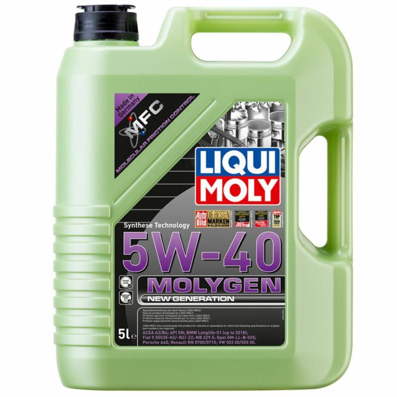 LIQUI MOLY Molygen 5w40 5L 8536 - niskoszumowy olej silnikowy | Sklep online Galonoleje.pl