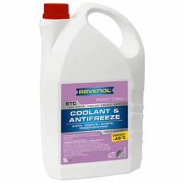 RAVENOL ETC Coolant Antifreeze C12evo Premix 5L - fioletowy gotowy płyn do chłodnic (spełnia G13)