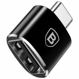 BASEUS Adapter USB do USB-C 2,4A (czarny) | Sklep online Galonoleje.pl