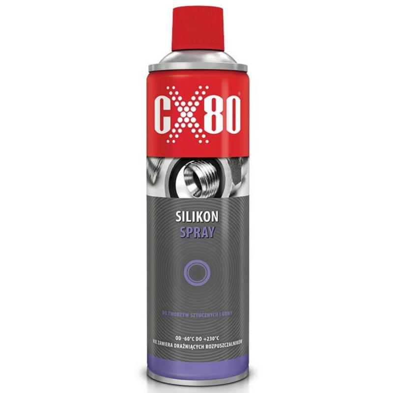 CX80 Silikon Spray 500ml NSFH1 - bezbarwny smar do tworzyw sztucznych i gumy | Sklep online Galonoleje.pl