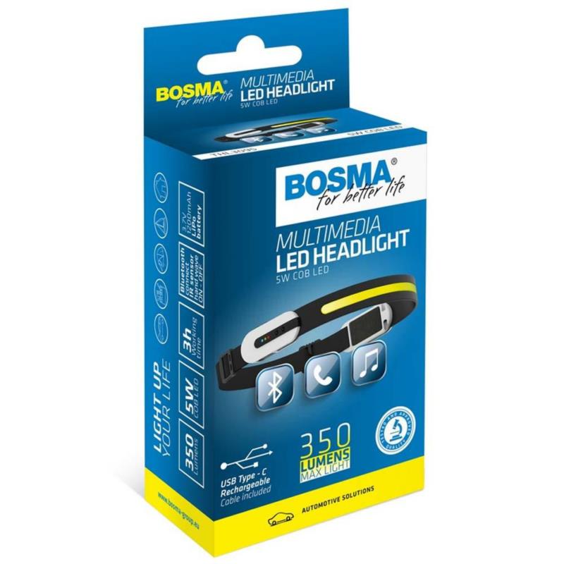 BOSMA Multimedia LED 5W 350lm - latarka czołowa ledowa | Sklep online Galonoleje.pl