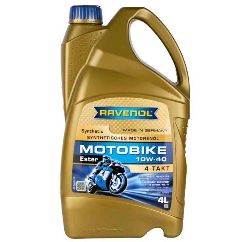 RAVENOL Motobike 4T 10W40 4L - syntetyczny olej motocyklowy | Sklep online Galonoleje.pl