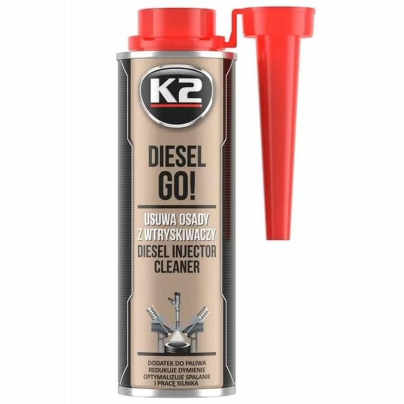 K2 Go Diesel 250ml - Środek do czyszczenia całego układu zasilania w silnikach Diesela | Sklep online Galonoleje.pl