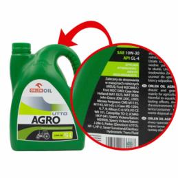 ORLEN Agro Utto 10W30 5L (Agrol) - wielosezonowy olej hydrauliczno-przekładniowy | Sklep online Galonoleje.pl