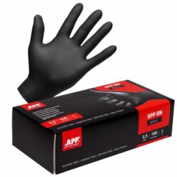 APP RN Basic - jednorazowe rękawice nitrylowe CE (czarne) L - 100szt. | Sklep online Galonoleje.pl