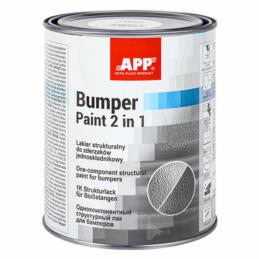 APP Bumper Paint 2in1 - lakier strukturalny do zderzaków jednoskładnikowy czarny 1L | Sklep online Galonoleje.pl