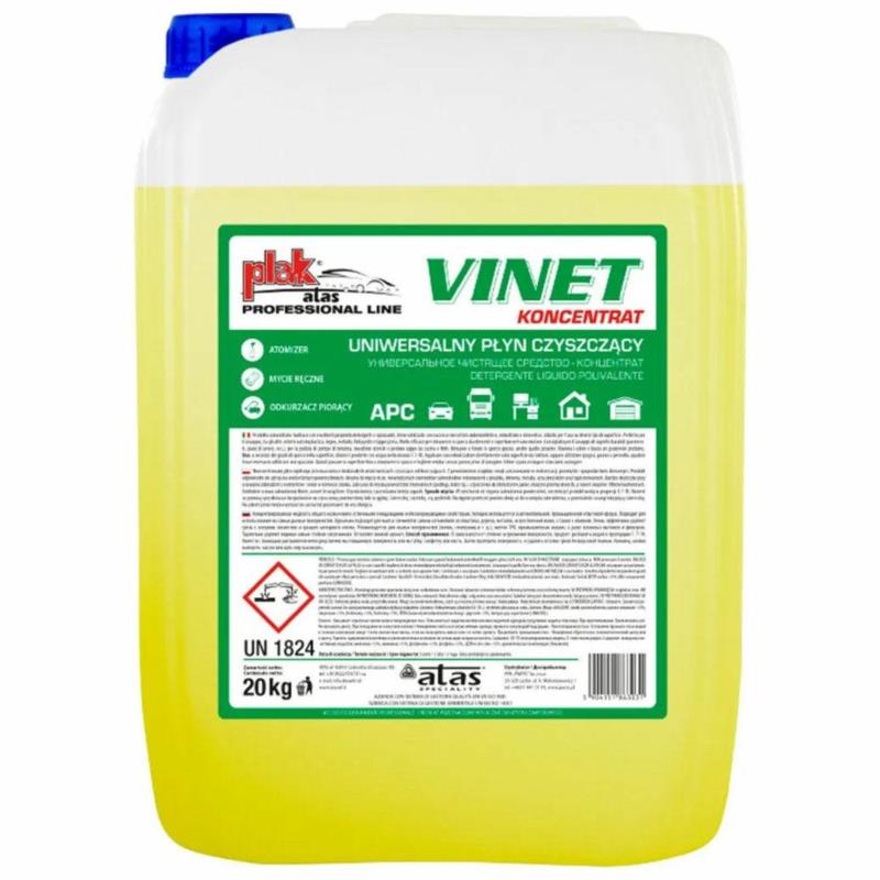 PLAK Vinet 20kg - płyn do mycia plastików wewnątrz | Sklep online Galonoleje.pl