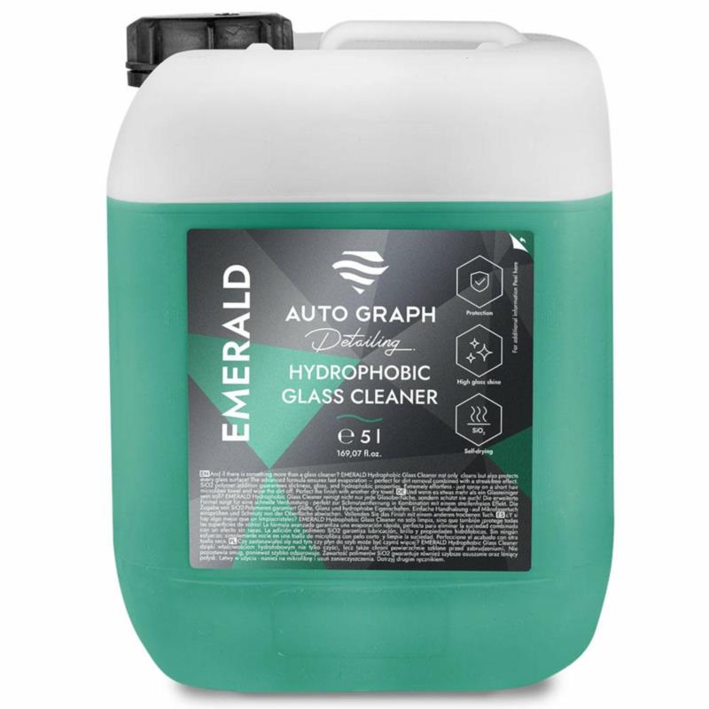 AUTO GRAPH EMERALD Hydrophobic Glass Cleaner 5L - hydrofobowy płyn do szyb | Sklep online Galonoleje.pl