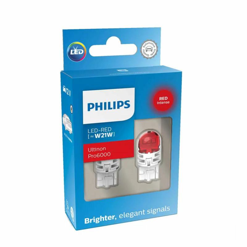 PHILIPS LED Ultinon Pro6000SI W21W - 2szt. blister - czerwone - 11065RU60X2 | Sklep online Galonoleje.pl