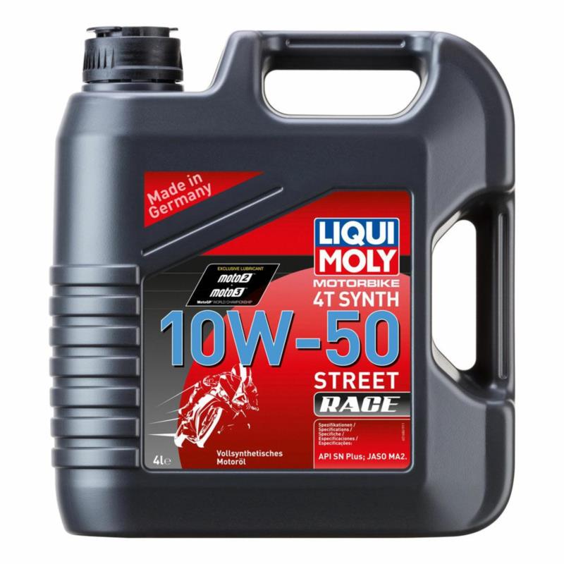 LIQUI MOLY Motorbike 4T Synth Street Race 10w50 4L 1686 - w pełni syntetyczny olej motocyklowy | Sklep online Galonoleje.pl