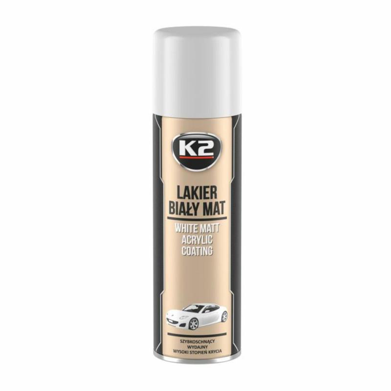 K2 Lakier akrylowy biały mat 500ml | Sklep online Galonoleje.pl