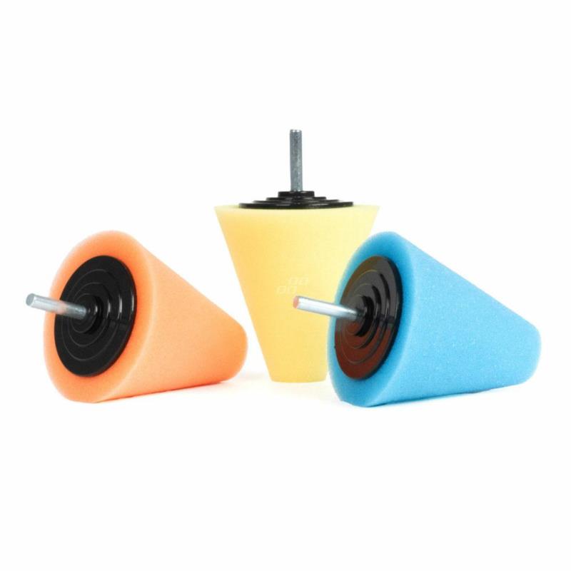 AMIO Gąbka polerska do felg stożek 3 szt. / Cone shaped polishing sponge for automot | Sklep online Galonoleje.pl