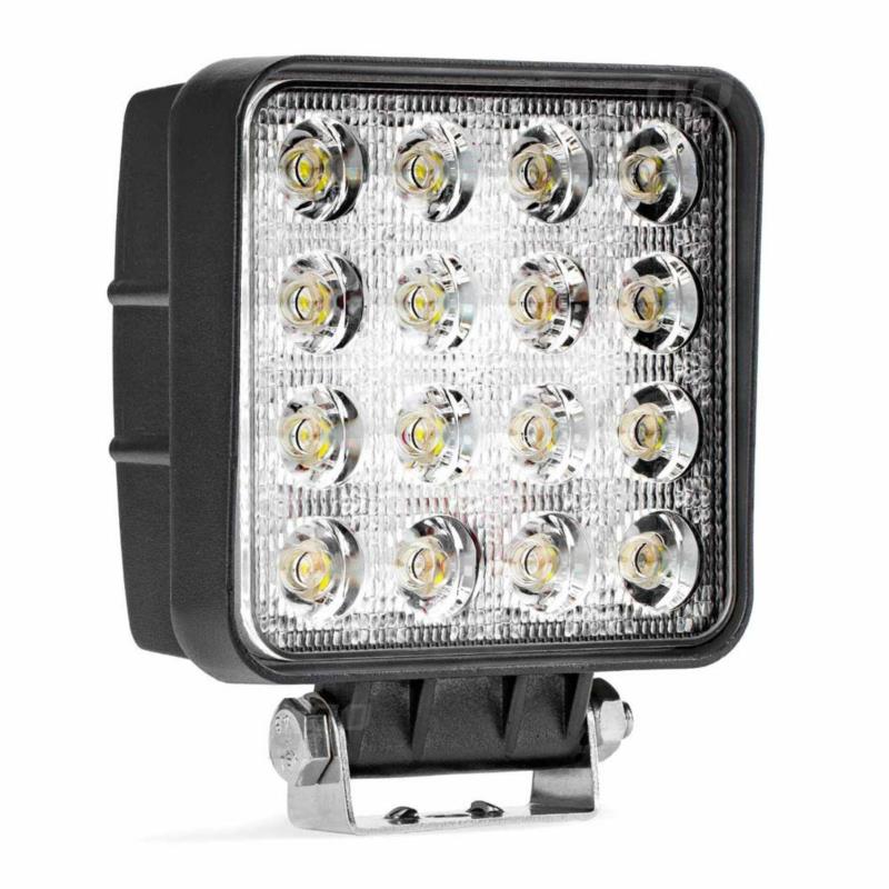 AMIO Lampa robocza LED AWL05 EMC 16 LED 108x108 48W FLAT 9-60V | Sklep online Galonoleje.pl