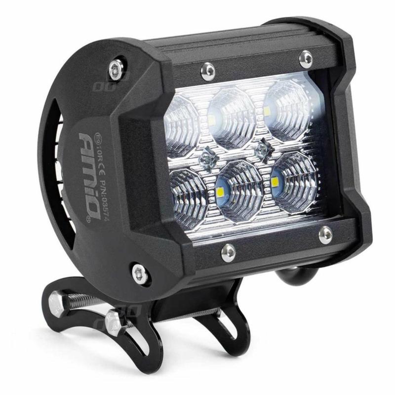 AMIO Lampa robocza LED AWL17 6LED 95x77 18W FLAT 9-36V | Sklep online Galonoleje.pl