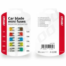 AMIO Bezpieczniki samochodowe / Mini fuse 10 pcs blister | Sklep online Galonoleje.pl