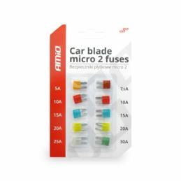 AMIO Bezpieczniki samochodowe / MICRO 2 fuse 10 pcs blister | Sklep online Galonoleje.pl