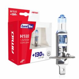 AMIO Żarówki halogenowe  H1 12V 55W LumiTec LIMITED +130% DUO | Sklep online Galonoleje.pl